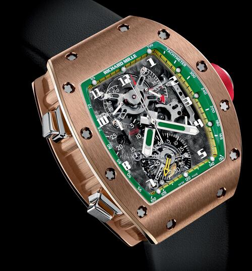 Review Richard Mille RM 008 Felipe Massa Red Gold mens watch replica